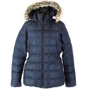 NWOT north face Gotham hooded coat navy blue